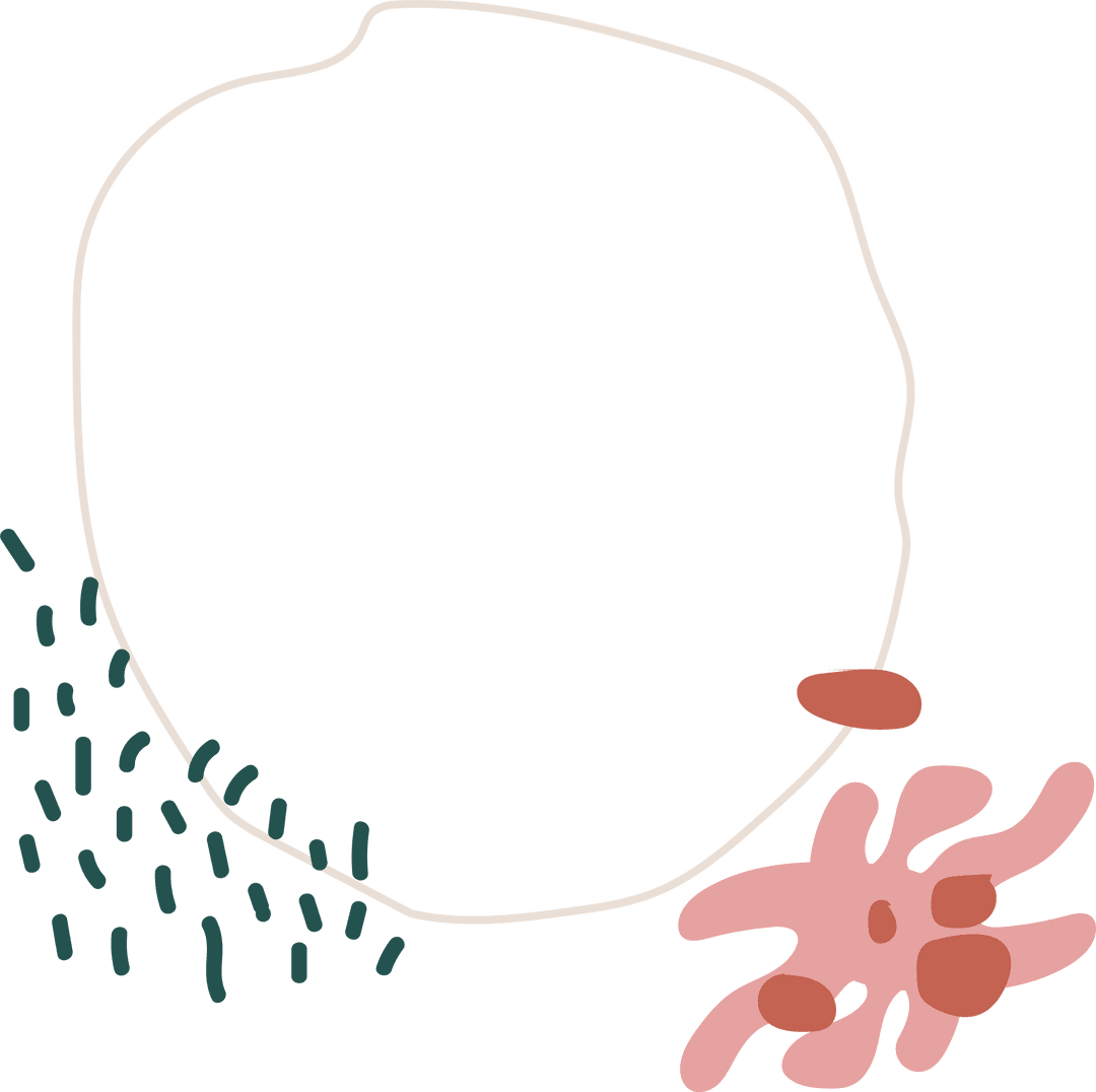 Transparent Overlay with Abstract Organic Pastel Shapes