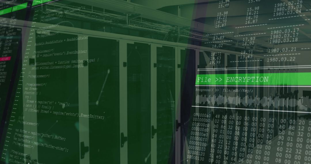 Cybersecurity in Data Center with Encryption and Code