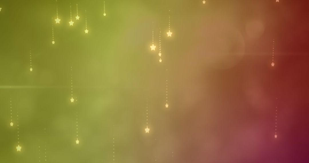 Glowing Abstract Stars on Gradient Background