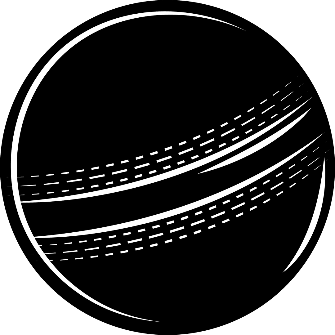 Transparent Sphere Design With Dashed Stripe Bands on Modern Digital Background