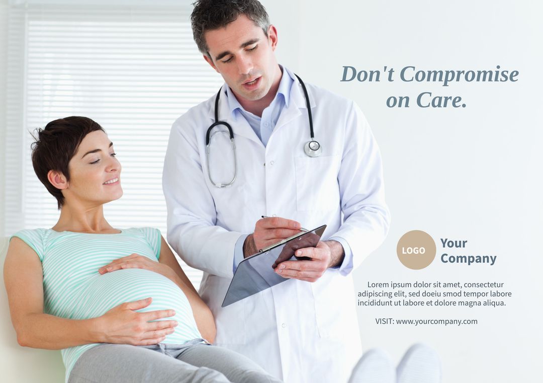 Trustworthy Doctor Consultation with Pregnant Woman in Healthcare Setting