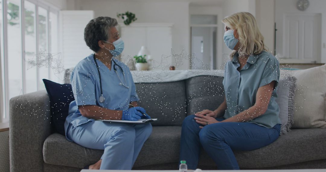 Healthcare Professional Consulting Patient in a Digital Environment