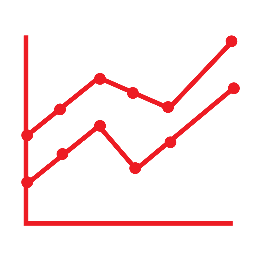 Red Line Graph on Transparent Background Depicting Data Trend - Download Free Stock Images Pikwizard.com