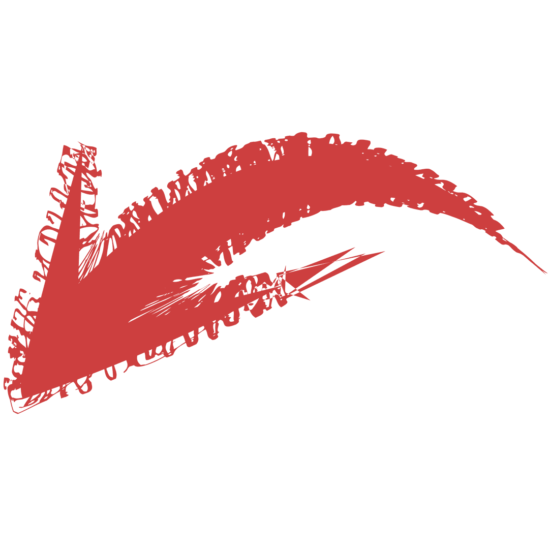 Red Arrow on Transparent Background Vector Illustration