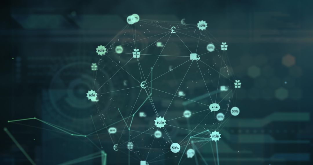 Global Digital Network and Data Processing Technology Concept