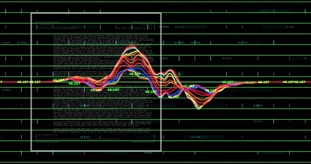 Advanced Data Processing Visualization with Digital Interface