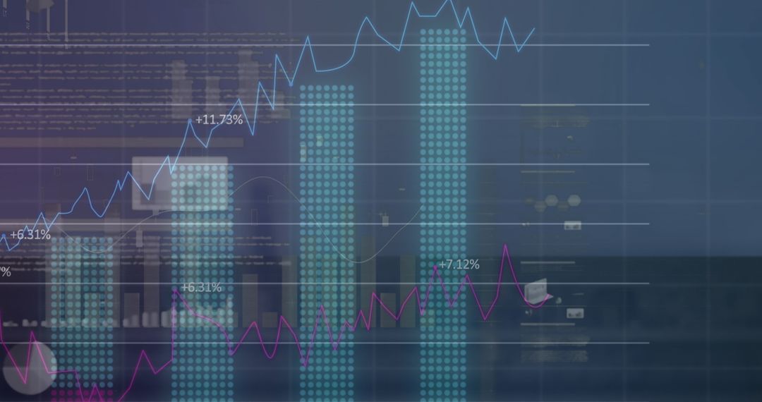 Financial Data Processing with Digital Graph Overlay