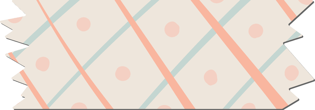 Colorful Abstract Shape with Diagonal Lines on Transparent Background