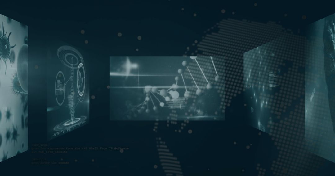 Holographic Panels in High-Tech Virtual Laboratory