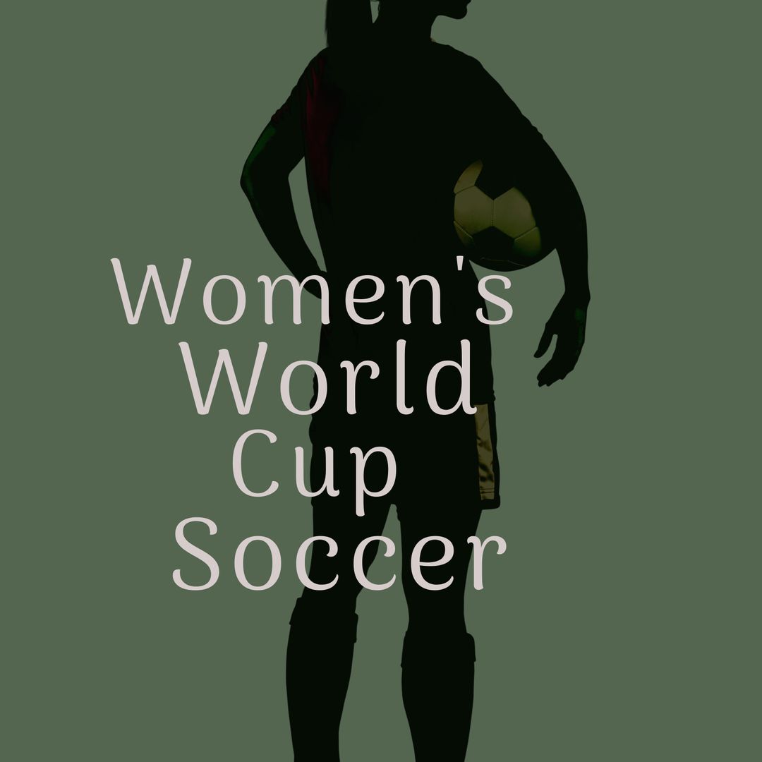 Silhouette of Female Soccer Player with Ball Highlights Women's World Cup