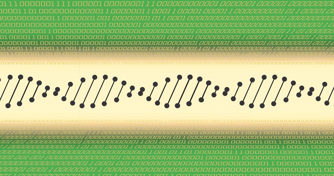 Integration of dna patterns with binary code