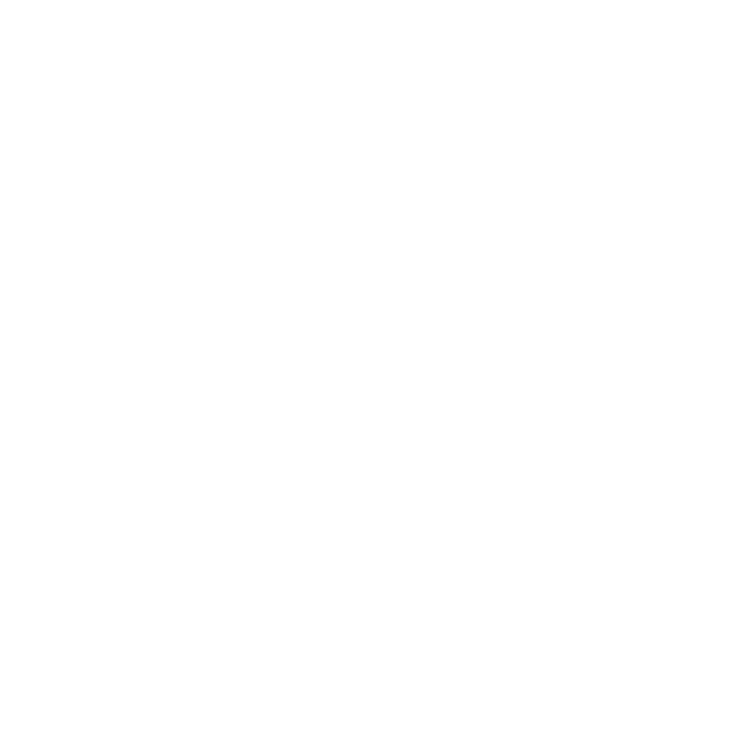 Minimalist White Arrow Cross on Transparent Background