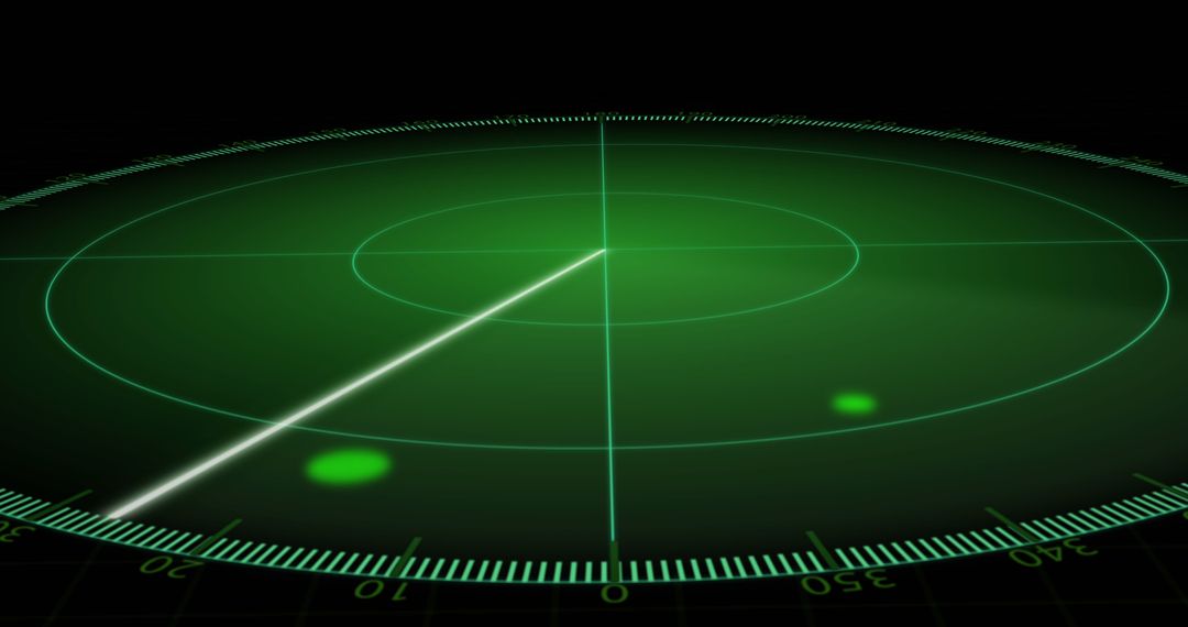 Radar Display with Moving Targets in Black Background - Free Images, Stock Photos and Pictures on Pikwizard.com