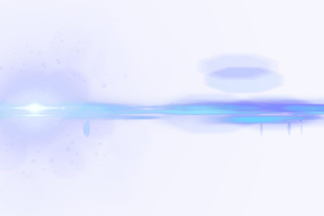 Light Trails and Blue Spots Vector on Transparent Background