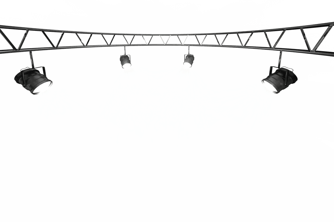 Professional Stage Lighting Equipment Transparent Setup