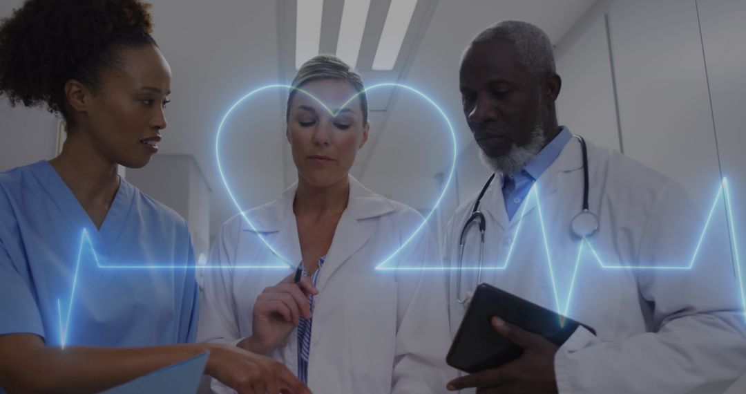 Diverse Medical Team Discussing Healthcare Technology Solutions