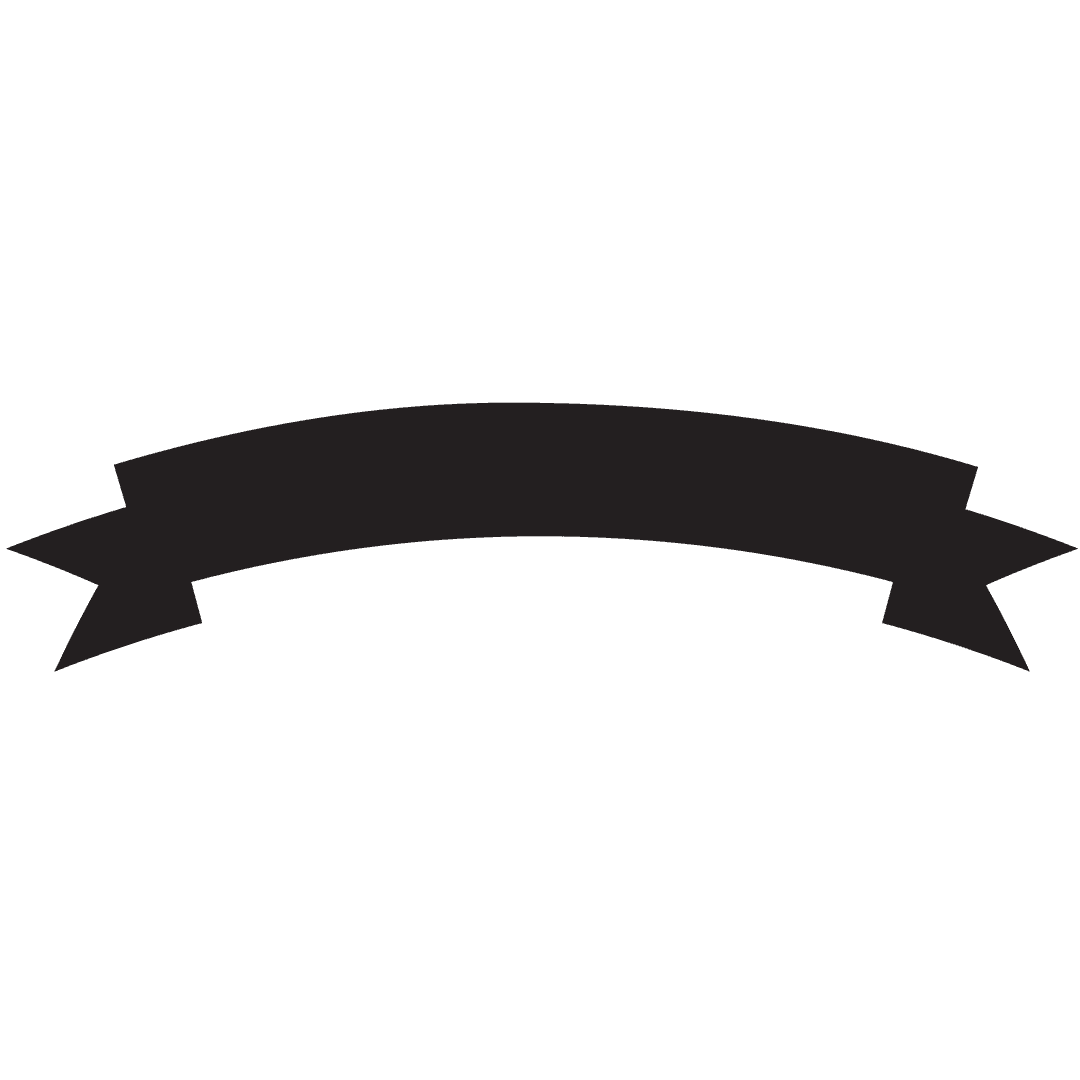 Abstract Ribbon Banner on Transparent Background