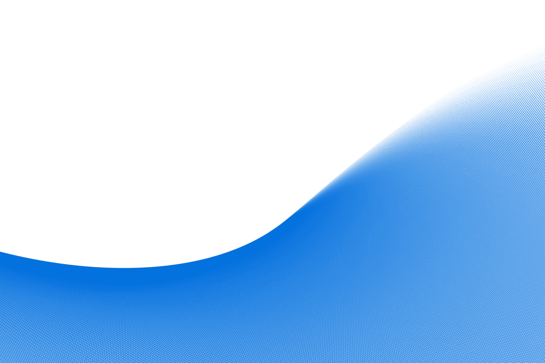 Dynamic Blue Abstract Shape with Transparent Background