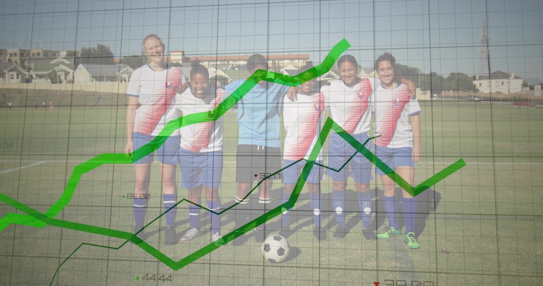 Soccer Team Unity with Performance Data Overlay