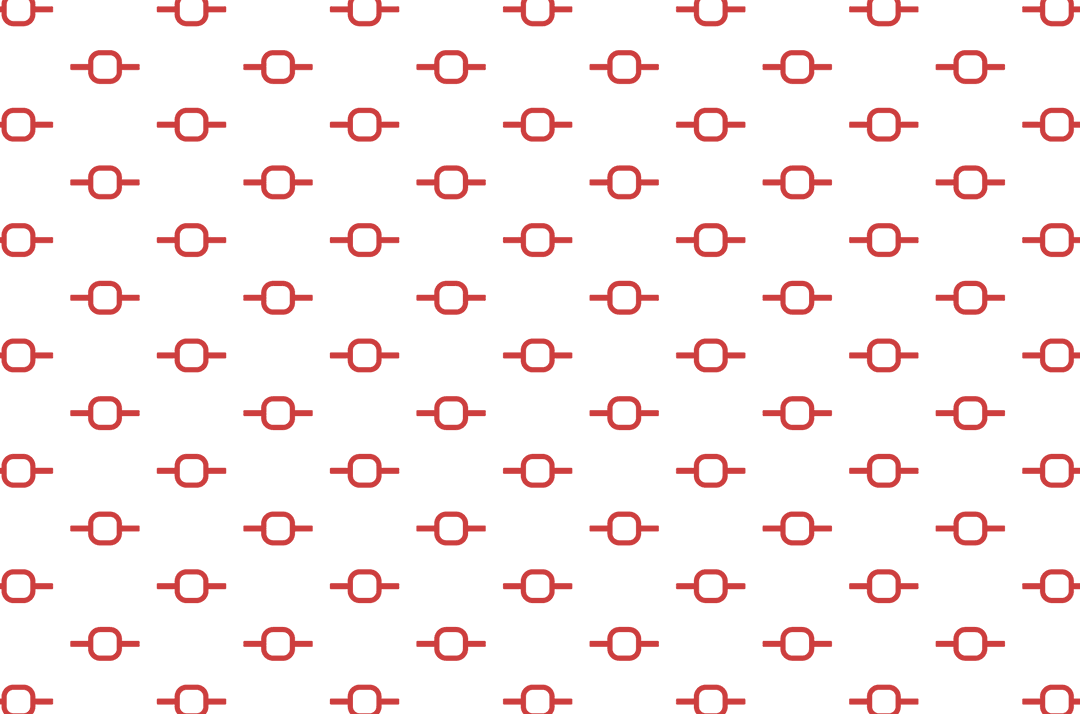 Red Round Squares with Lines on Transparent Background