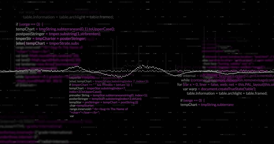 Abstract data processing with digital interface graphics