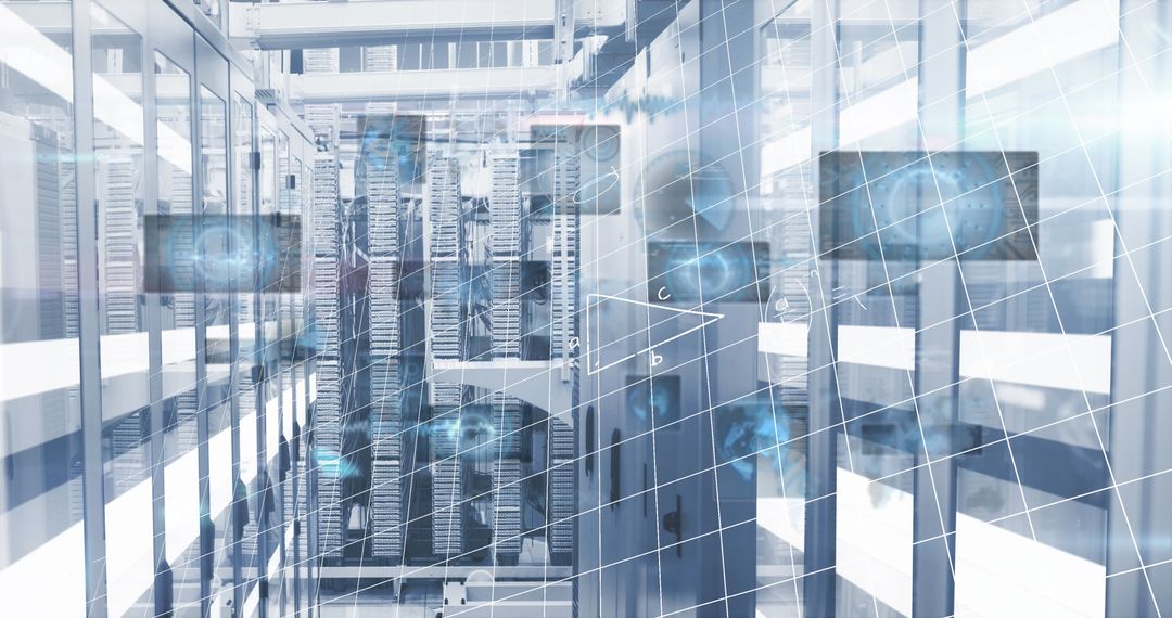 Futuristic Digital Data Management in Server Room