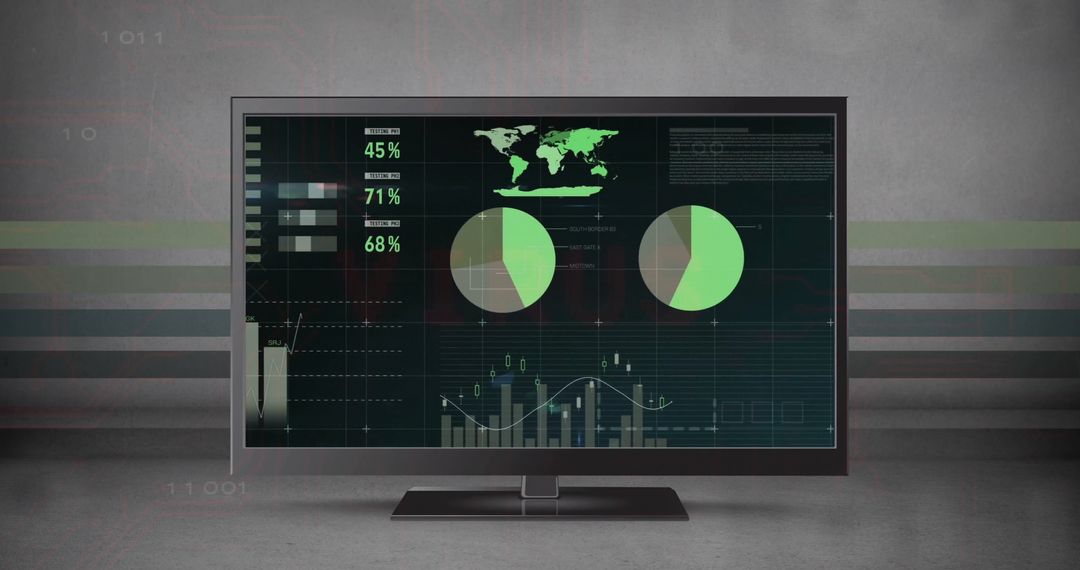 Data Analysis Interface Monitor with Energy Graphs