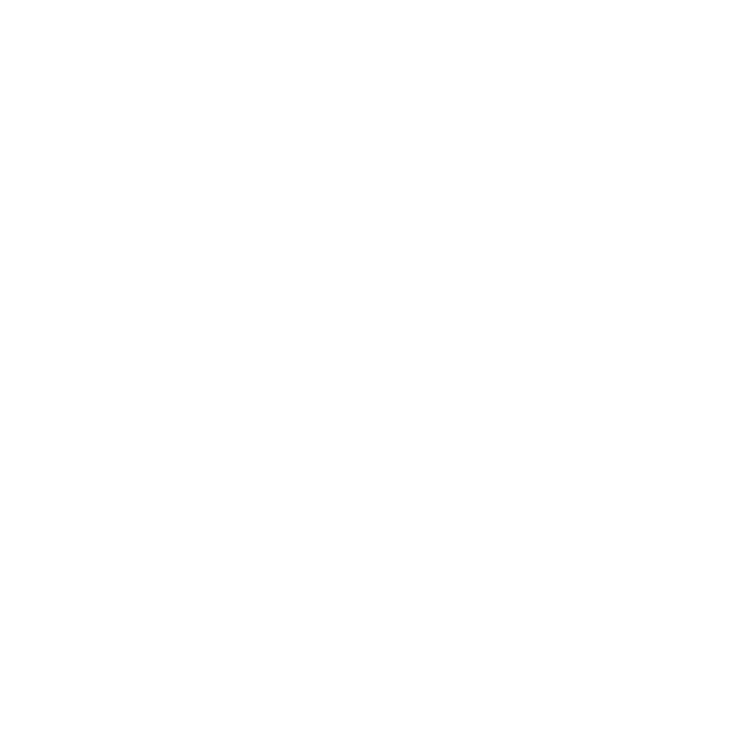 Minimalist White Timer Icon on Transparent Background