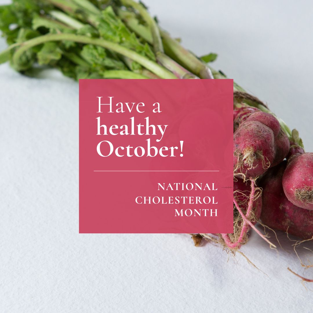 Healthy October Focused on Cholesterol with Fresh Radishes