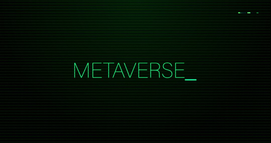 Digital Interface Glitch with Metaverse Theme