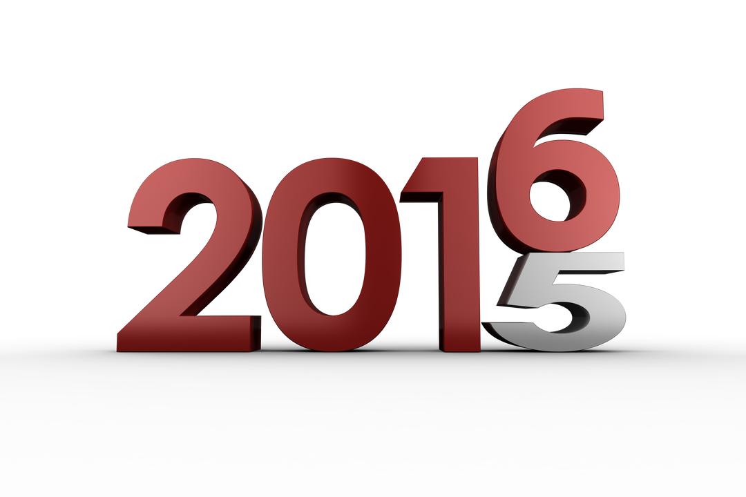 Transition of Year from 2015 to 2016 on Transparent Background - Download Free Stock Images Pikwizard.com