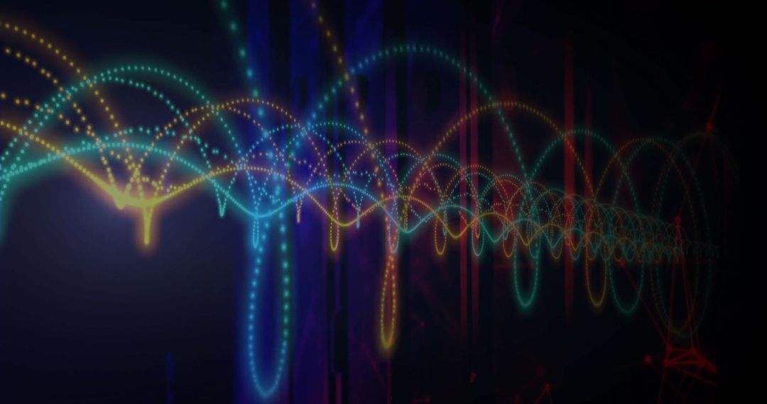 Colorful Digital Waveforms and Dotted Patterns in Motion - Free Images, Stock Photos and Pictures on Pikwizard.com