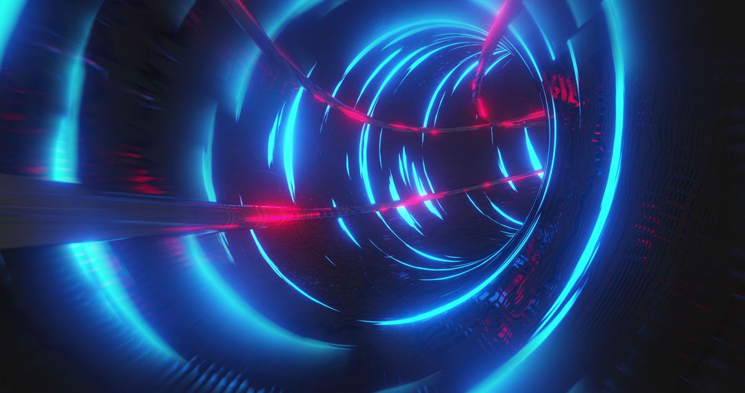 Seamless Loop Hypnotic Glowing Light Tunnel
