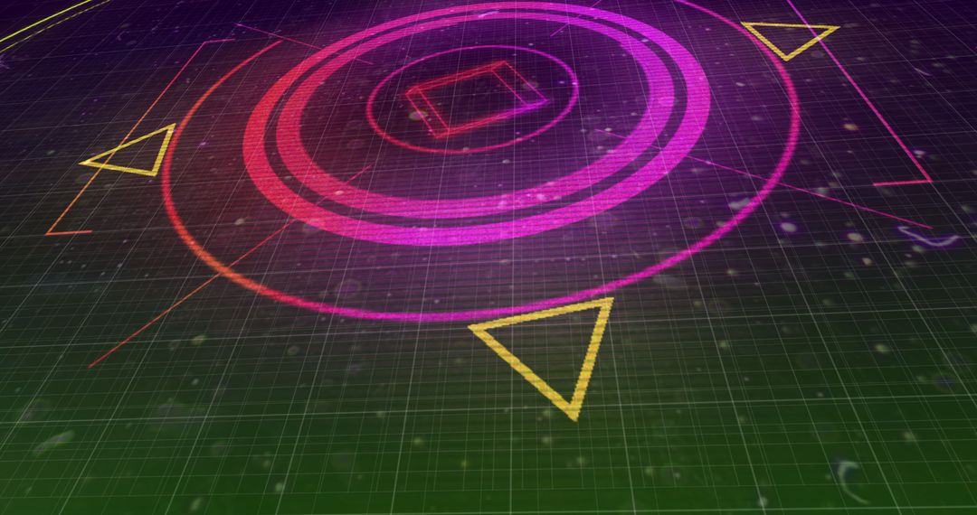 Futuristic Digital Interface with Scanning Glow