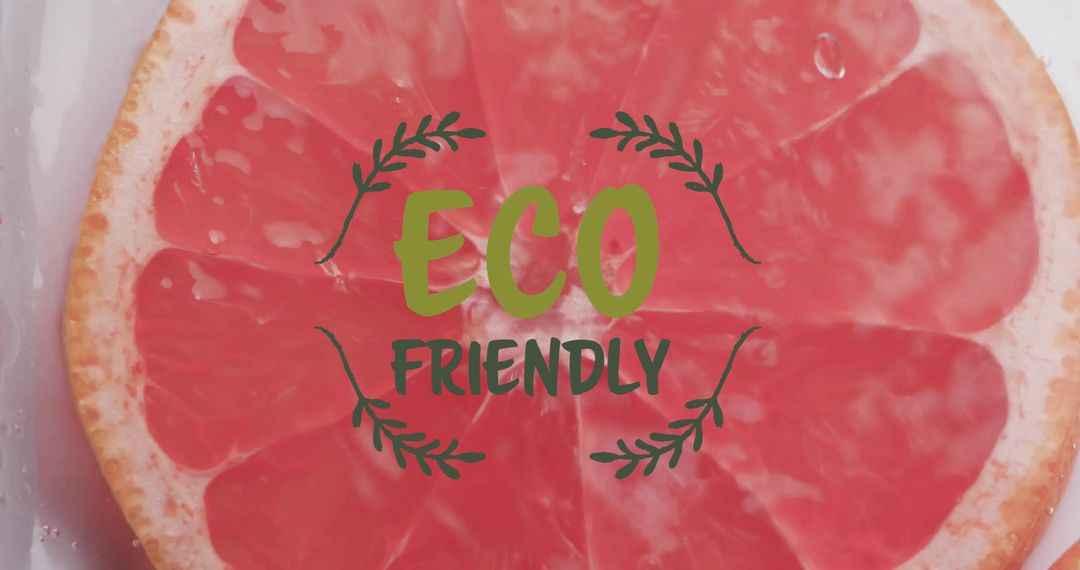 Grapefruit Slice Promoting Eco-Friendly Sustainable Choices