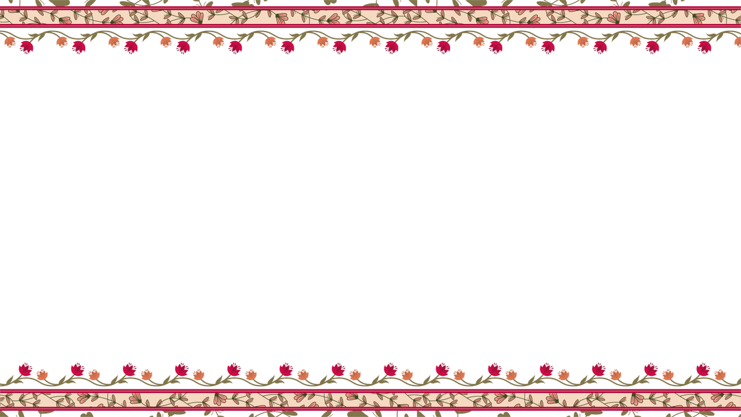 Vintage Ornamental Frame with Floral Border on Transparent Background