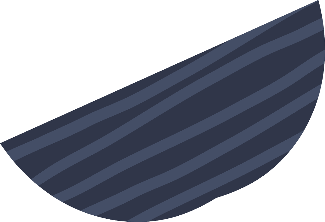 Modern Artistic Semi-Circle with Diagonal Stripes on Transparent