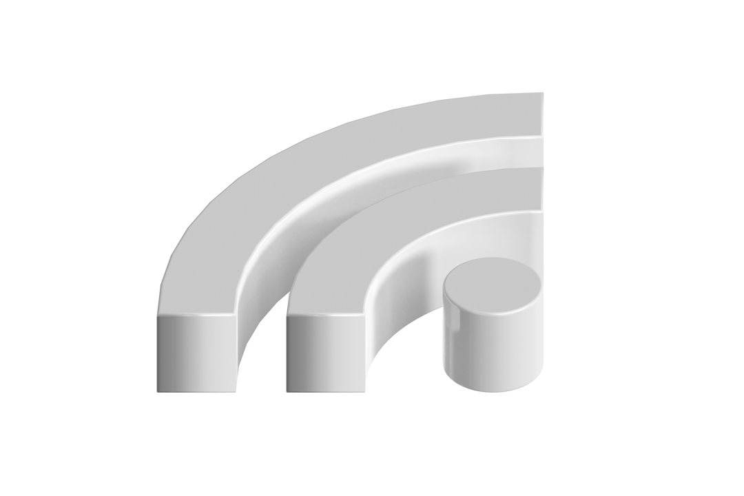 Transparent 3D Illustration of Modern WiFi Symbol - Download Free Stock Images Pikwizard.com