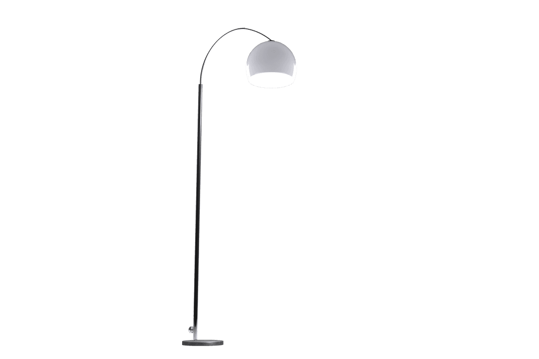 Modern Arch Lamp PNG on Transparent Background for Interior Design