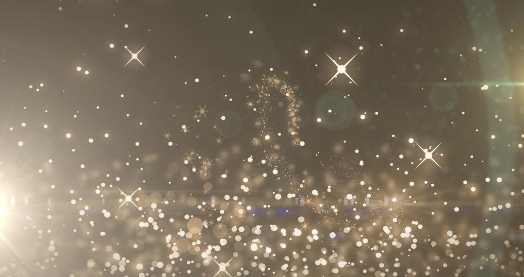 Sparkling Festive Background with Glittering Lights
