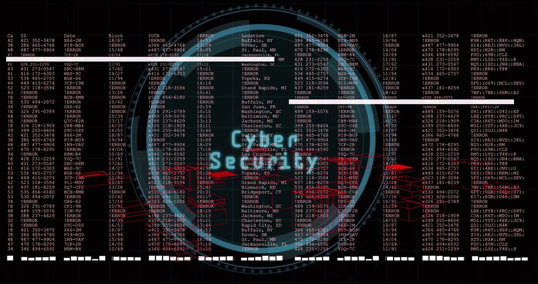 Futuristic Cybersecurity Concept with Data Streams and Codes