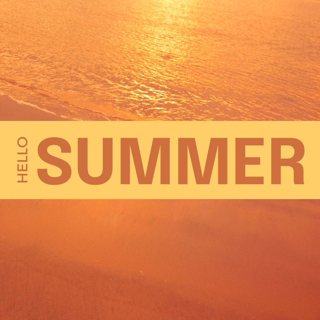 Sunlit Golden Beach Celebrating Summer Arrival