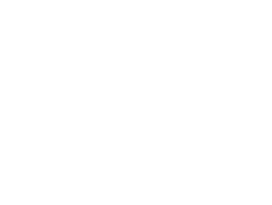 Peace Message Phrase on Transparent Background in Handy Script