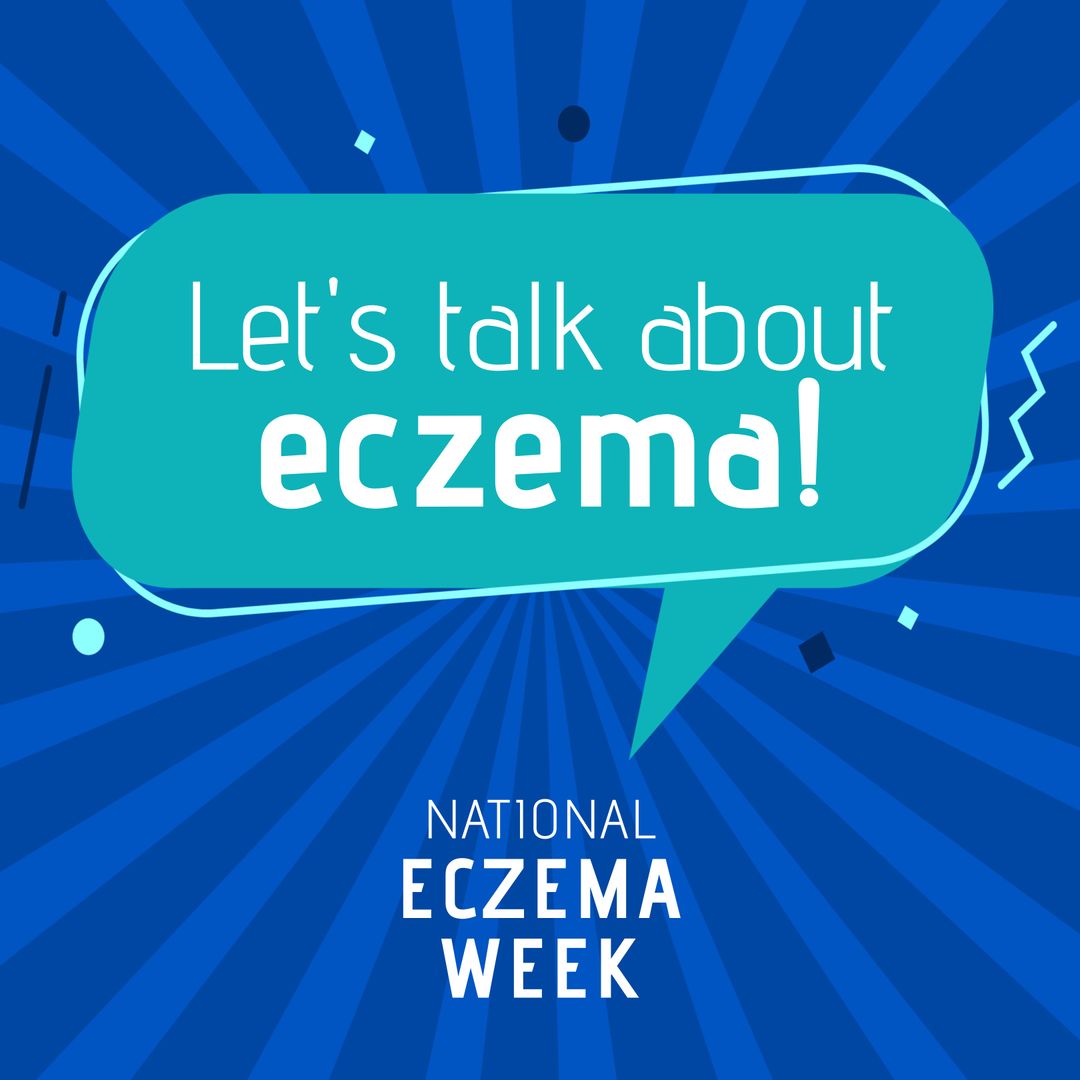 Speech Bubble Highlighting National Eczema Week Awareness