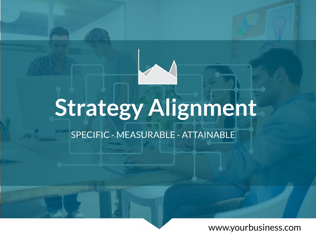 Business Team Focused on Strategy Alignment for Success