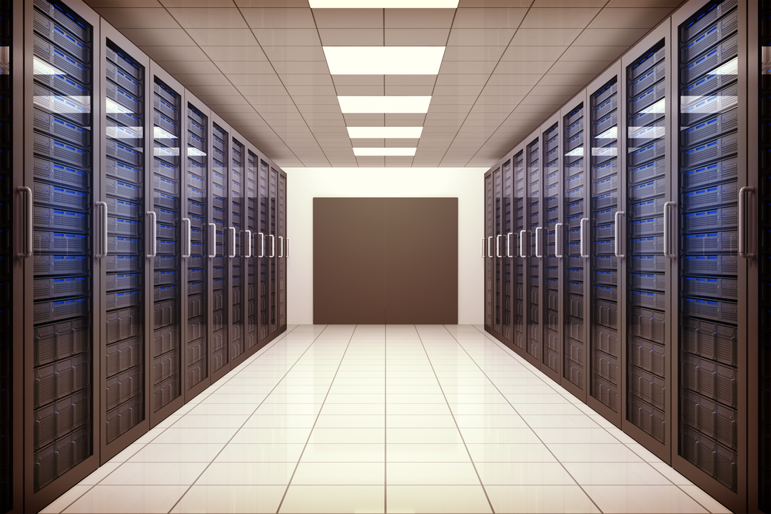 Transparent Digital Illustration of Modern Server Room with Server Cabinets - Download Free Stock Images Pikwizard.com