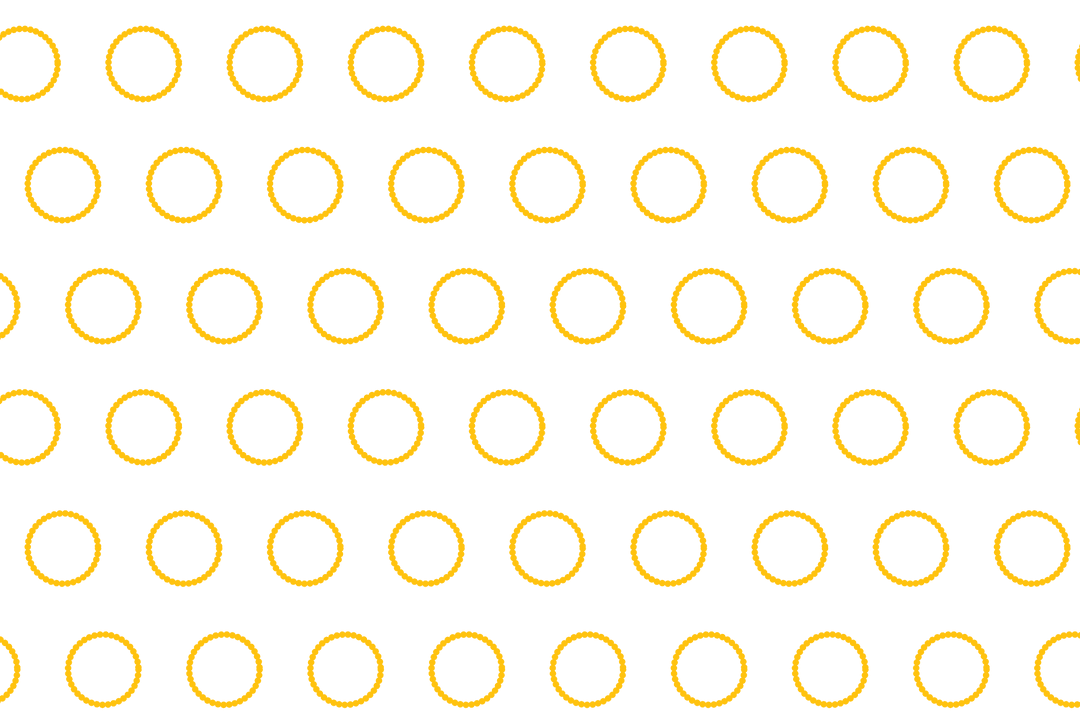 Seamless Yellow Ring Pattern on Transparent Background for Art and Design