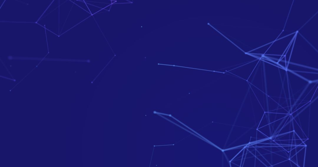 Abstract Digital Connectivity Network on Blue Background