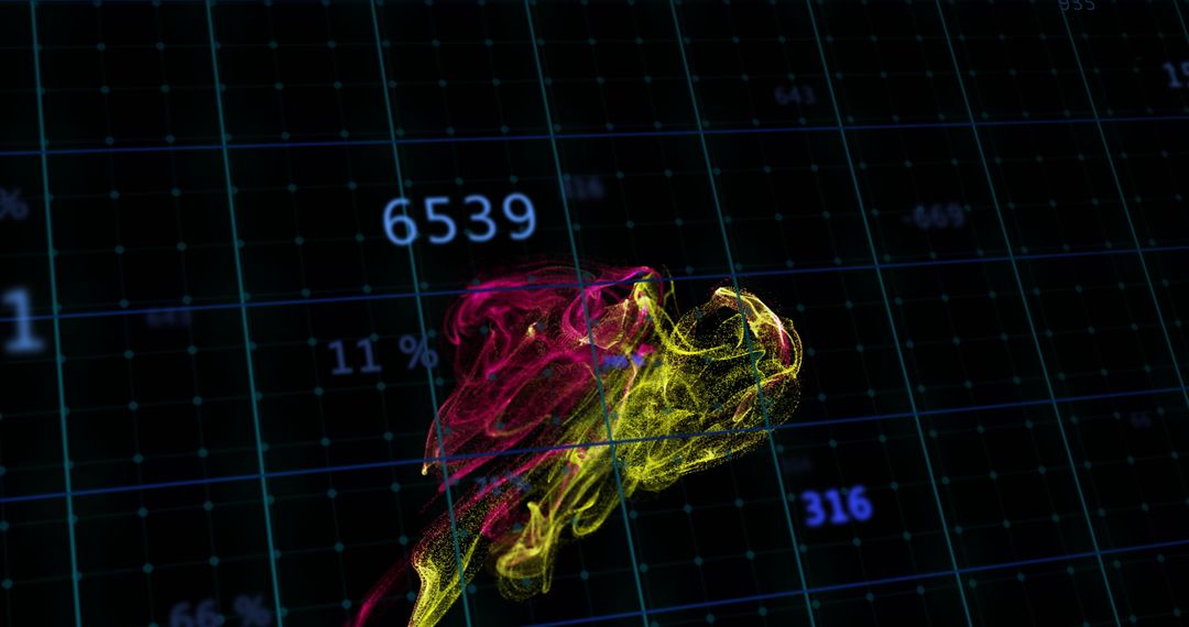 Dynamic Colorful Data Visualization with Grid and Metrics