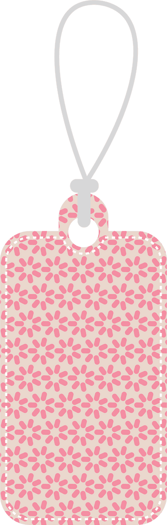 Patterned Label on Transparent Background for Retail Use